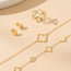 Reign Gold-Plated Open Clover Bracelet