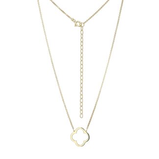 Reign Reign Gold-Plated Open Clover Necklace