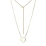 Reign Gold-Plated Open Clover Necklace