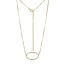 Reign Gold-Plated Oval Open Necklace