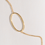 Reign Gold-Plated Oval Open Necklace