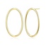 Reign Gold-Plated Oval Open Stud Earrings
