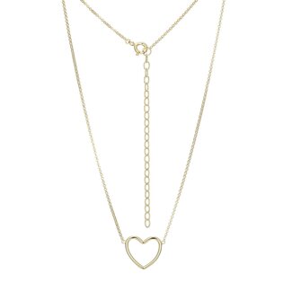 Reign Reign Gold-Plated Open Heart Necklace