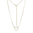 Reign Gold-Plated Open Heart Necklace