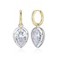 Reign Gold-Plated Pear Cubic Zirconia Hoops