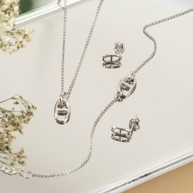 Reign  Marine Link Rolo Necklace