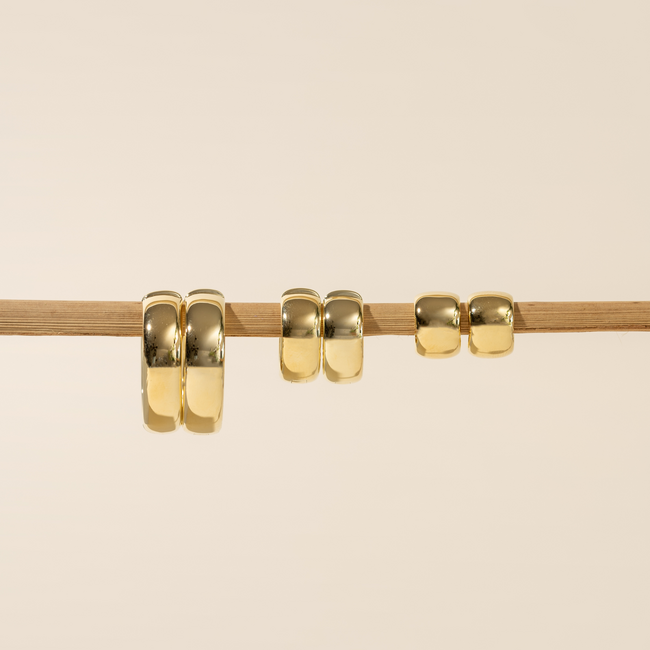 Reign High Polish Chunky 20mm Hoops