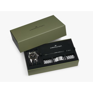 Hamilton Watches Hamilton Khaki Field Murph Auto 42mm Bracelet Bundle
