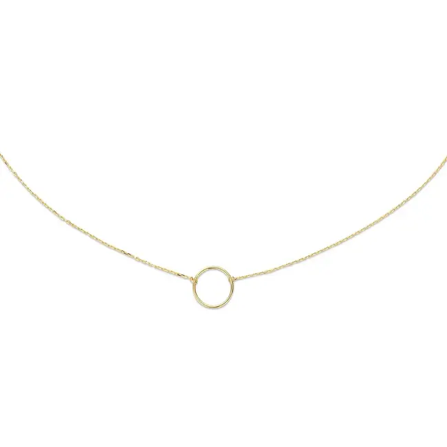 Jackie Circle Silhouette Necklace