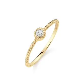 Jackie Gold Jackie Grimaldi White Topaz Ring