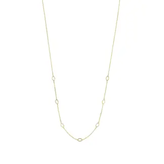 Jackie Gold Jackie Long Oval Necklace
