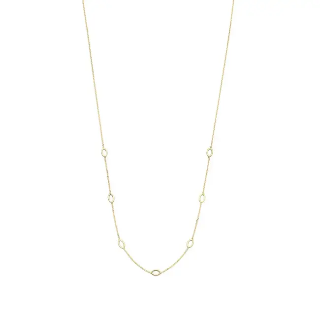Jackie Long Oval Necklace