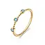 Jackie Triple London Blue Topaz Ring
