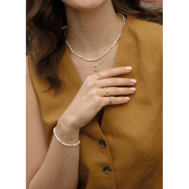 Jackie Triple White Topaz Ring