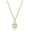 Reign Gold-Plated Birthstone Pendant