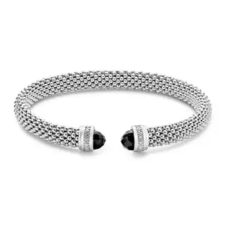 Miss Mimi by Yael Miss Mimi Slip-On Onyx  Mesh Bangle