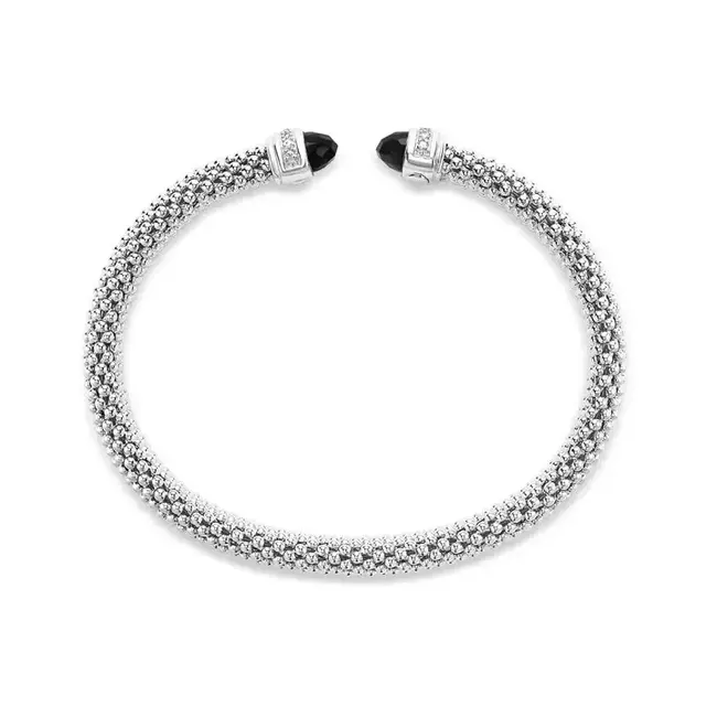 Miss Mimi Slip-On Onyx  Mesh Bangle