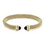 Miss Mimi Gold Vermeil Slip-On Onyx Mesh Bangle