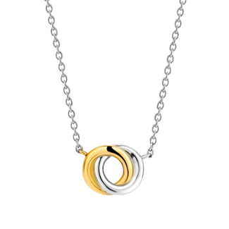 Ti Sento Ti Sento Interlocking Circle Necklace