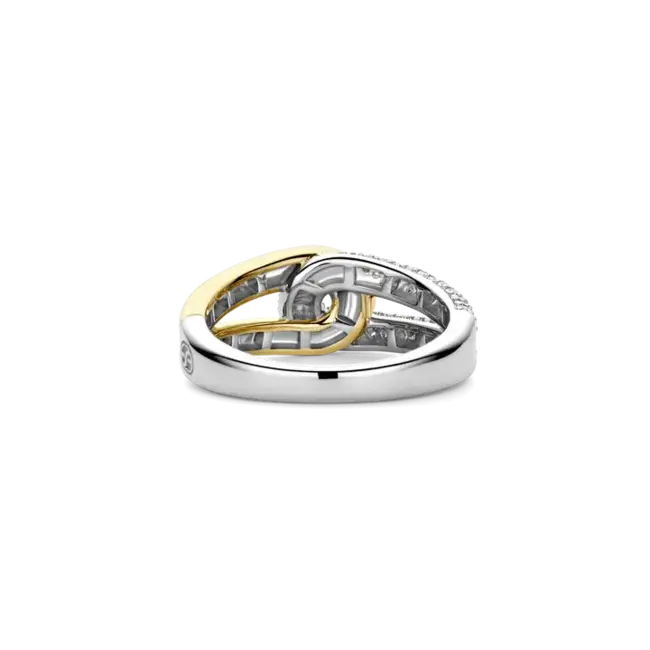 Ti Sento Intertwining CZ Ring
