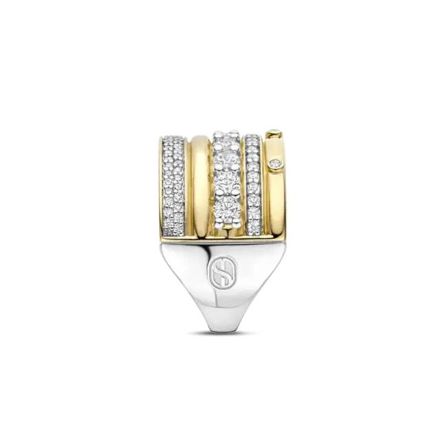 Ti Sento Wide CZ Ring