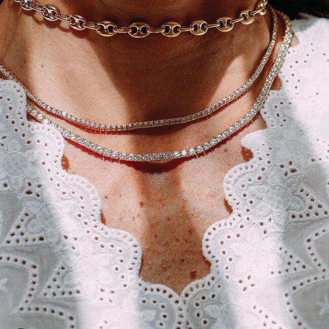 Miss Mimi Gold Vermeil Small Flat Coffee Bean Necklace