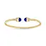 Miss Mimi Gold Vermeil Lapis Twist Cable Bangle