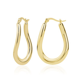 Miss Mimi by Yael Miss Mimi Gold Vermeil Small Twist Oval Hoops