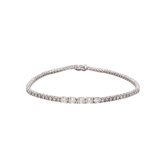 Everyday Diamonds by Spicer Cole Oval & Round Brilliant Cut Diamond Tennis Bracelet