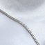 Oval & Round Brilliant Cut Diamond Tennis Bracelet in 18K White Gold