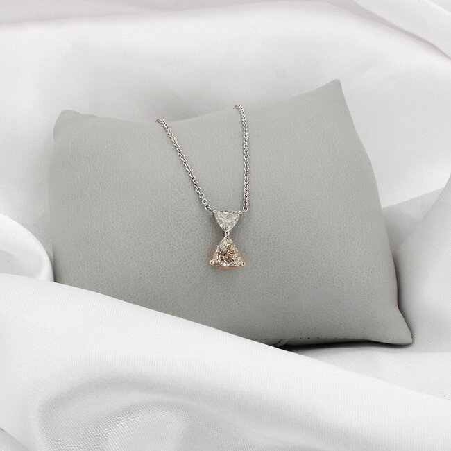 Trilliant Diamond Necklace