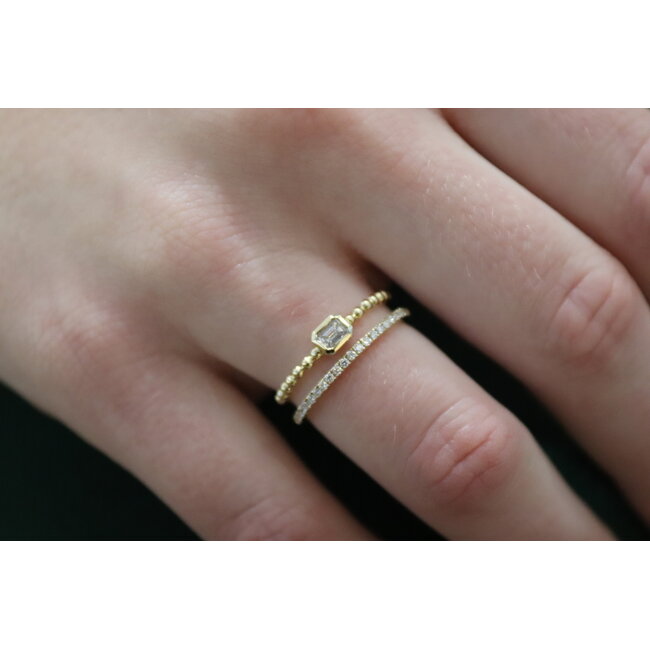 Double Stack Diamond Ring