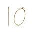 Round Brilliant Cut Diamond Hoop Earrings in 14K Yellow Gold
