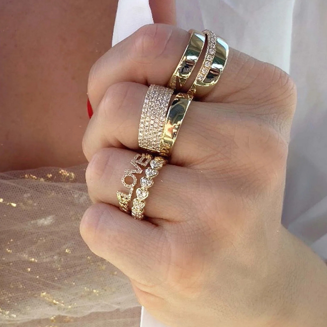 Diamond Pave Wide Ring