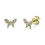 Pave Butterfly Stud Earrings