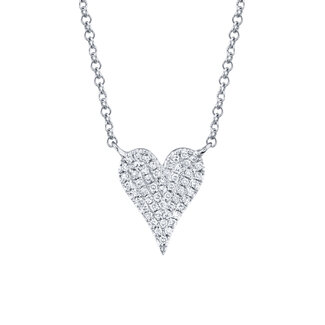 Viva by Spicer Cole Pave Heart Necklace