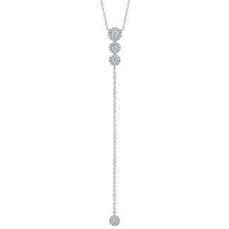 Viva by Spicer Cole Diamond Lariat Necklace