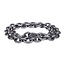 Silver Heavy Small Hammered Oval Link Chain