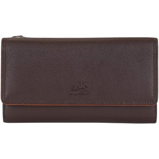 Mancini Leather Goods Deluxe Sonoma Medium Clutch Wallet