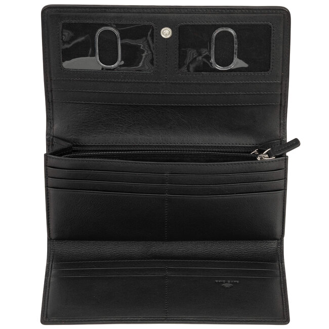 Basket Weave Secure Trifold Wallet