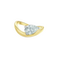 Freeform Pear-Shaped Lab Grown Engagement Ring