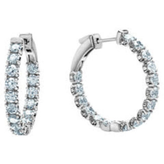 Diamond Evolution Lab Grown Diamond Inside Out Hoop Earrings
