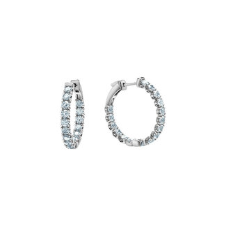 Diamond Evolution Lab Grown Diamond Inside Out Hoop Earrings