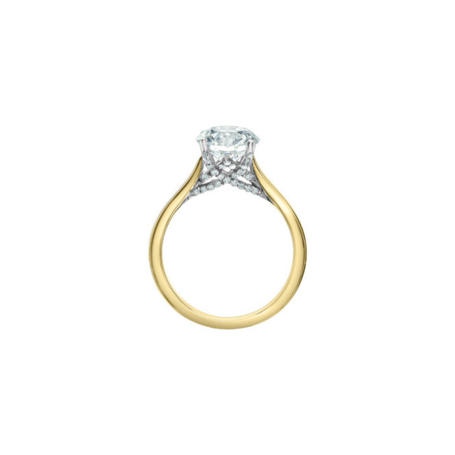 Round Lab Grown Diamond Engagement Ring