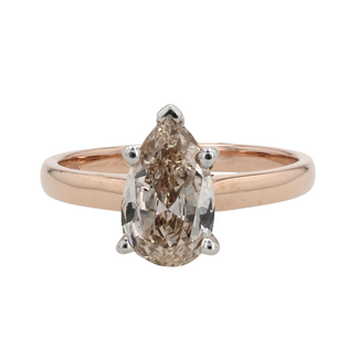 Beyond Round Bridal by Spicer Cole Pear Shaped Solitaire Engagement Ring