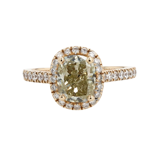 ExtraOrdinary Diamonds by Spicer Cole Cushion Cut Halo Diamond Engagement Ring