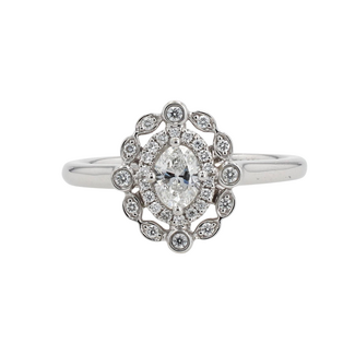 Utwo by Spicer Cole Oval Diamond Engagement Ring