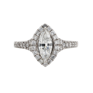 Utwo Bridal by Spicer Cole Marquise Halo Diamond Engagement Ring