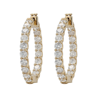 Everyday Diamonds by Spicer Cole Inside Out Natural Diamond Hoops