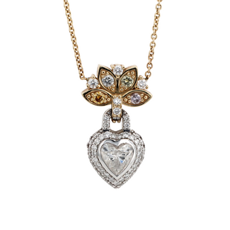 ExtraOrdinary Diamonds by Spicer Cole Custom-Made Heart Shaped Diamond Necklace